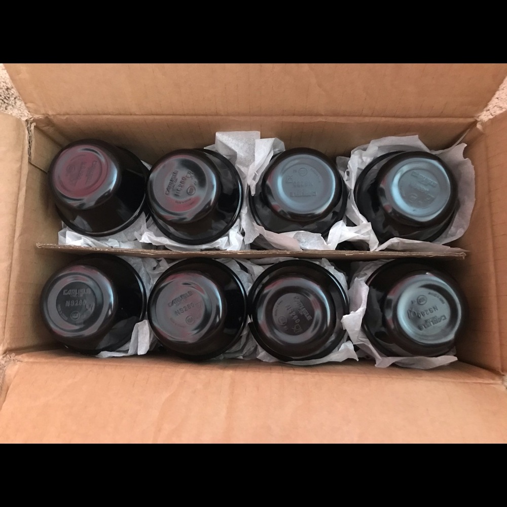 Carlisle Melamine 3 oz Black Ramekins (48)
